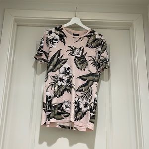 Zara flowers and skulls T-shirt